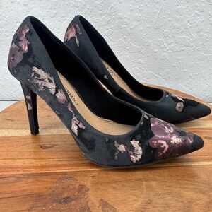 Christian Siriano for Payless‎ Womens Black Floral Stiletto Pumps Size 8